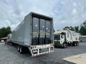 open truck trash bins trash rangers