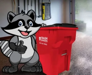 trash rangers raccoon bin