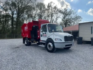 trash rangers red white truck