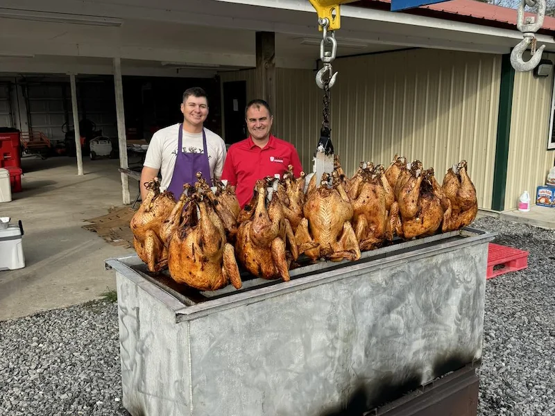 trash rangers frying turkeys company picnic