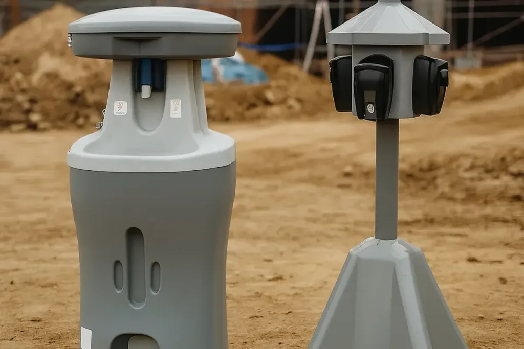 hand washing station at baton rouge construction site