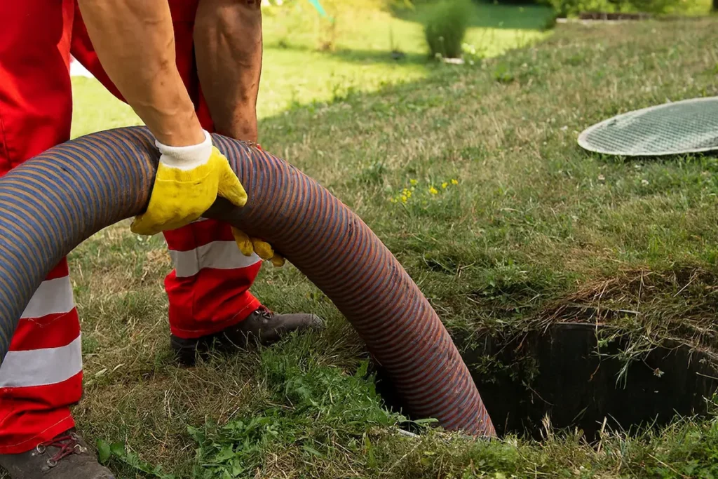 septic tank being pumped out in baton rouge