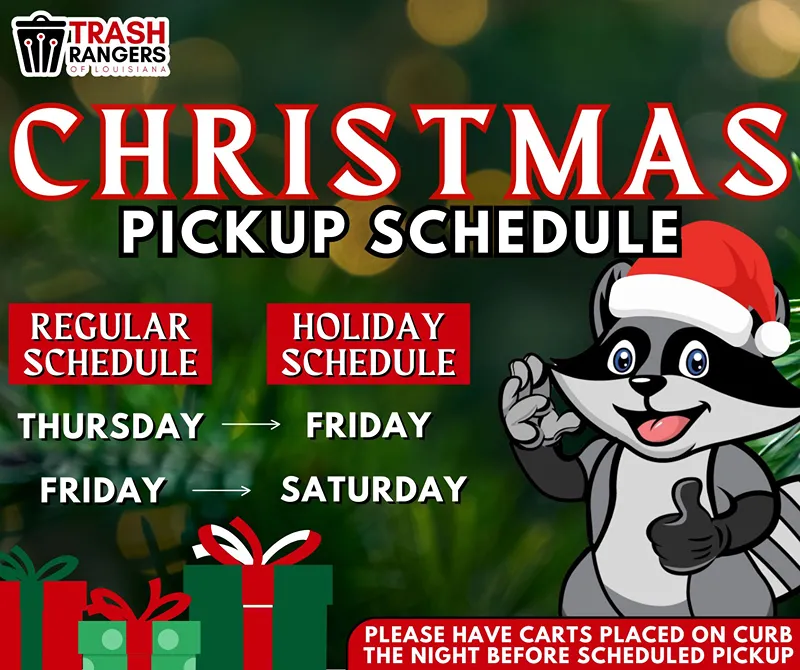 trash rangers christmas pickup schedule