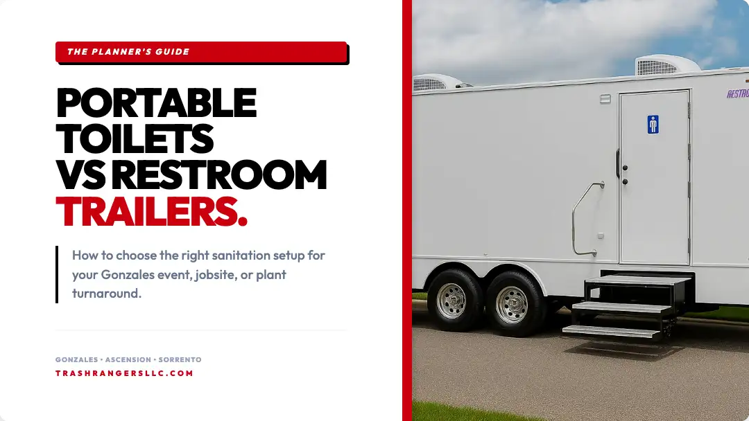 portable toilets vs restroom trailers gonzales