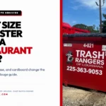 Trash Rangers 4-yard front-load commercial dumpster in Baton Rouge