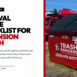 festival waste management checklist ascension parish